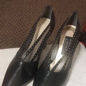 J.Renee Black and Gold Heels